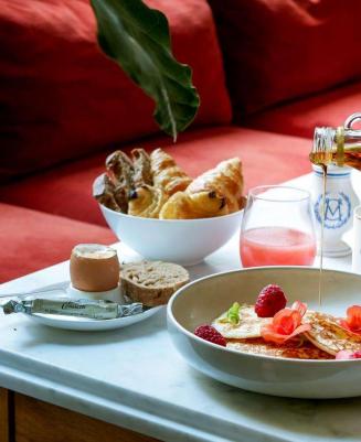 Le petit-déjeuner de qualité de l'hôtel Monte Cristo